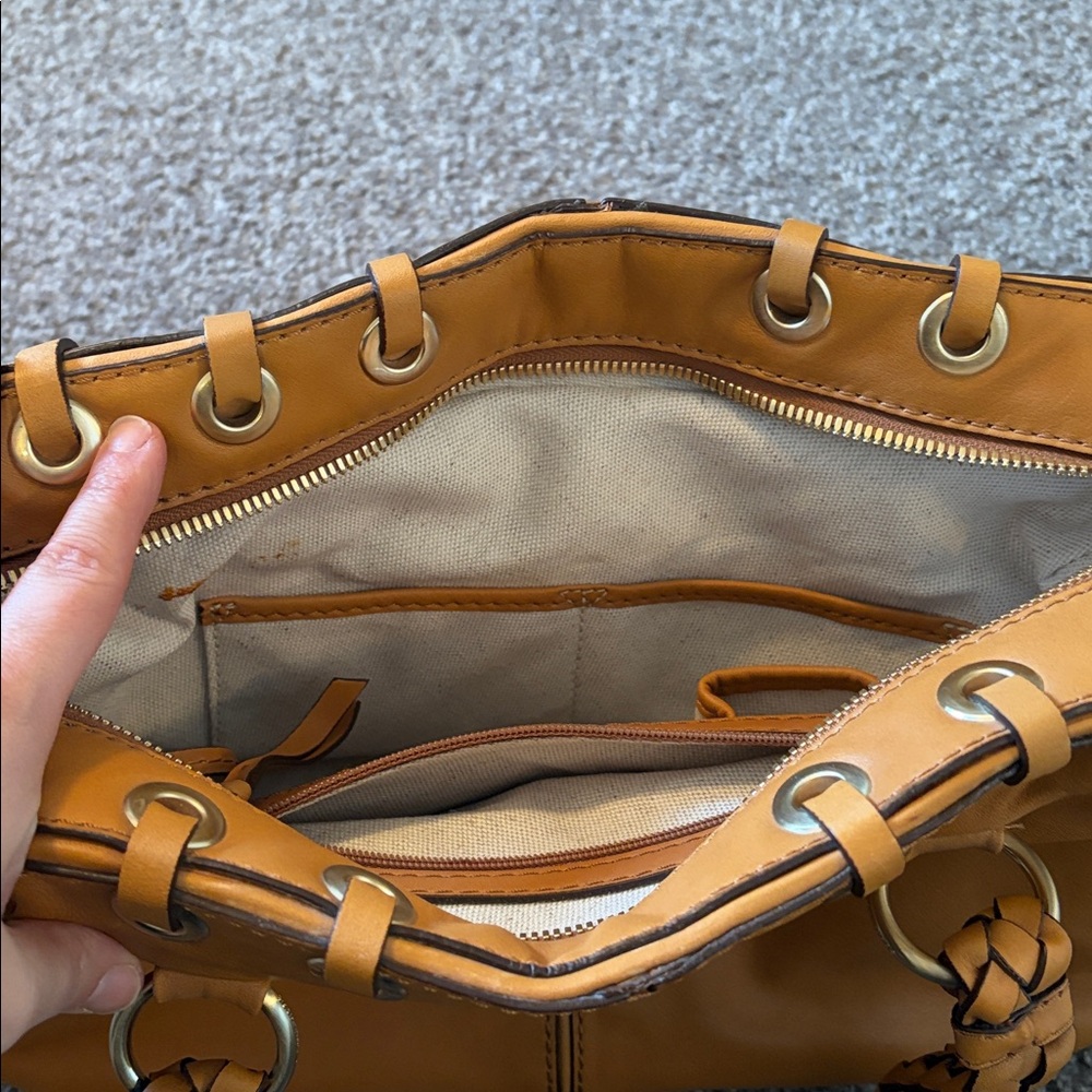 Michael Kors Brown Leather Shoulder Bag - Picture 8 of 16